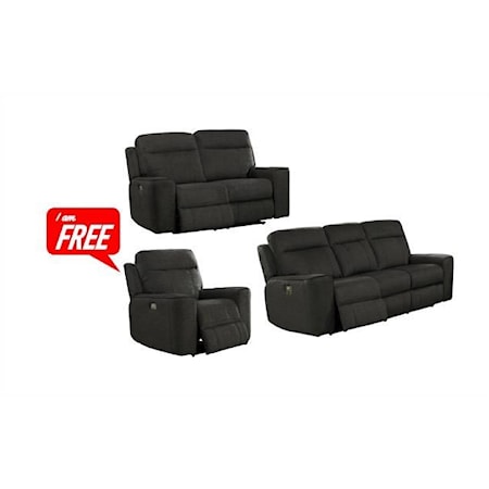 Power Sofa Love and Free Recliner