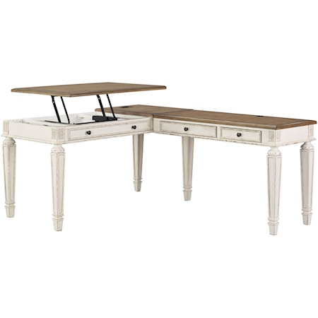 L Shape Desk with Lift Top