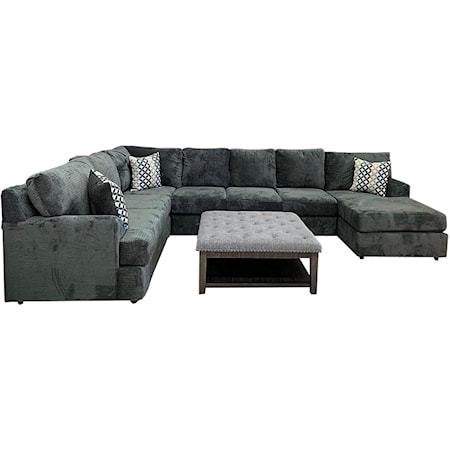 Shelie 3pc RAFC Sectional Bliss Charcoal